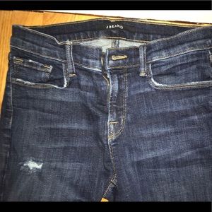 J Brand Distressed Frayed Hem Jeans